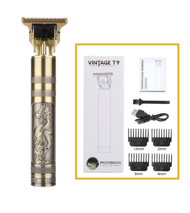 Vintage T9 Hair Clipper Professional Hair cutting Trimmer beard Haircut -  Sale price - Buy online in Pakistan 